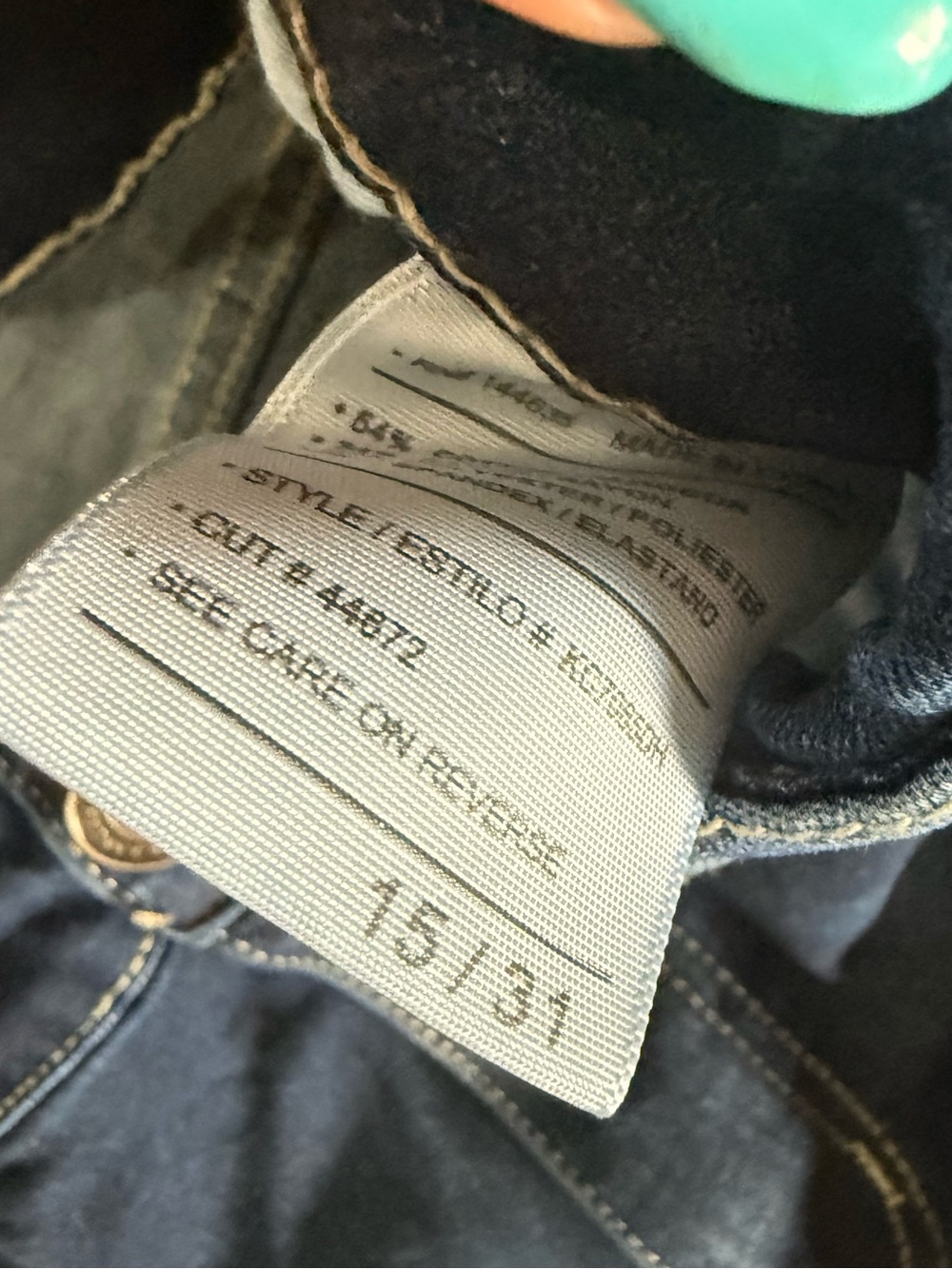 KanCan Navy Blue High-Rise Skinny Jeans 15/31 - Picture 6 of 7